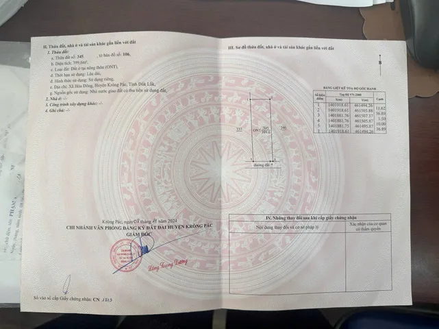 🏡 BÁN ĐẤT CHÍNH CHỦ TẠI EAKMAT – HÒA ĐÔNG, TP. BUÔN MA THUỘT – GIÁ CHỈ 1 TỶ 3