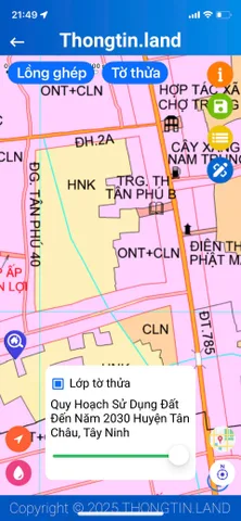 476#Bán đất 116m² 229 triệu tại Xã Tân Phú Huyện Tân Châu