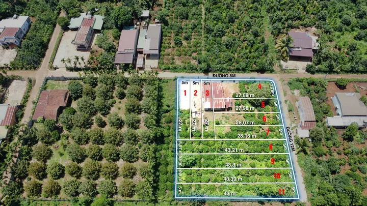 Bán đất 135m² ngang 5m giá 239 triệu tại Xã Bình Thuận Thị xã Thị Xã Buôn Hồ