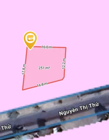 Bán đất 251.4m² ngang 17m giá 17 tỷ tại Xã Xuân Thới Đông Huyện Hóc Môn