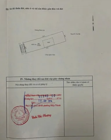 Bán đất 1538.4m² 23 tỷ tại Phường Hiệp Thành Thành phố Thủ Dầu Một. Mặt tiền đường nhựa 20m