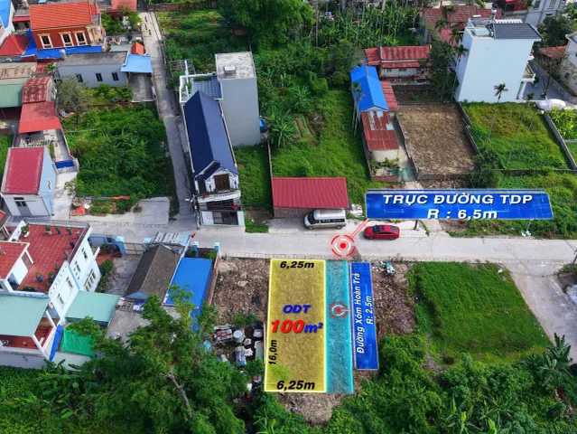 03/2026.Bán lô góc 100m² , mặt tiền 6,25m đường 7m. giá 4.8 tỷ tại Hoa Động, Thuỷ Nguyên. liên hệ 0362558882