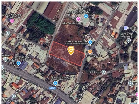 Bán đất 5000.6m² 10 tỷ tại Phường Bình Chuẩn Thị xã Thuận An