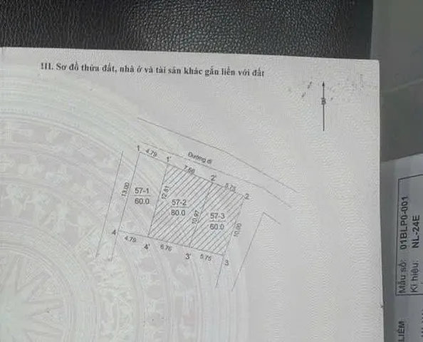Bán nhà mặt phố Trịnh Văn Bô, 60/70m, 3 tầng, mặt tiền 17.8m, giá 32 tỷ