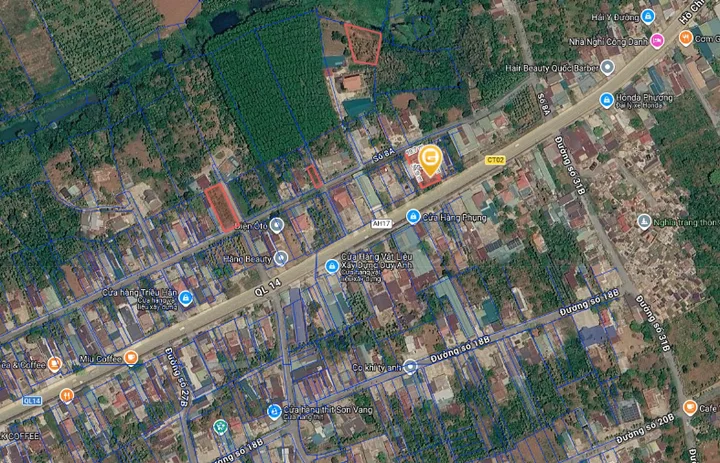 🔥 BÁN ĐẤT 2 MẶT TIỀN – QUỐC LỘ 14, HÒA THUẬN – GẦN CHÙA NAM THIÊN 🔥