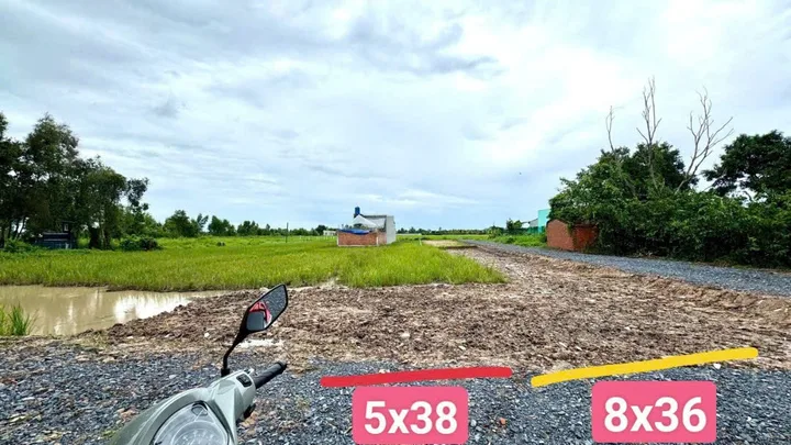 Bán đất 2470.1m² ngang 5m giá 580 triệu tại Xã Hòa Khánh Nam Huyện Đức Hòa