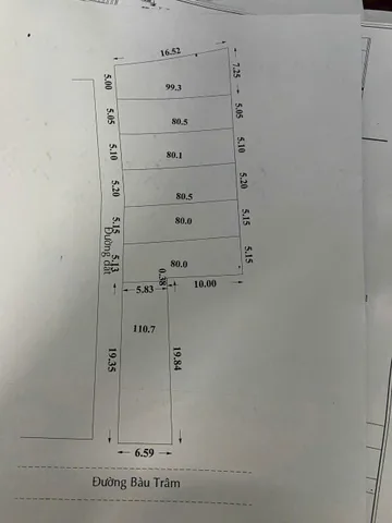 6 nền thổ cư đường Bàu Trâm , xã Trung An, Củ Chi dt 100m2 giá 3,2 tỷ/ nền
