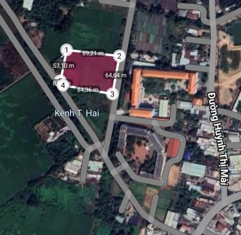 Bán đất 5234.3m² ngang 65m giá 40 tỷ tại Xã Tân Hiệp Huyện Hóc Mon