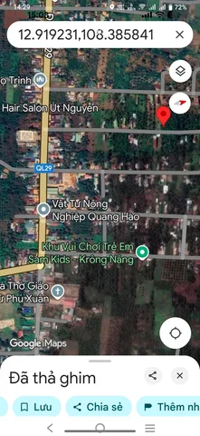 Bán đất 1020m² giá 1.4tỷ tại Xã Phú Xuân Huyện Krông Năng