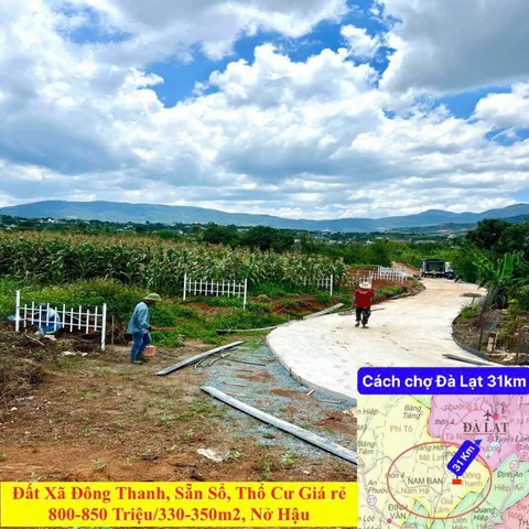 Đất Đông Thanh 2,4TR/m2 850TR/350m2(230m2TC) 0919830239
