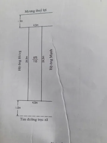 Bán đất 110m² ngang 4,5m giá 2.8 tỷ tại Đặng Cương An Dương. liên hệ 0362558882