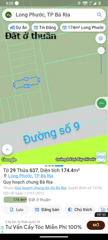 (🔥 BÁN GẤP LÔ ĐẤT THỔ CƯ  ĐẸP – LONG PHƯỚC, TP BÀ RỊA CŨ. NAY LÀ PHƯỜNG TAM LONG, TP HỒ CHÍ MINH MỚI. (Đất Thổ Cư).
