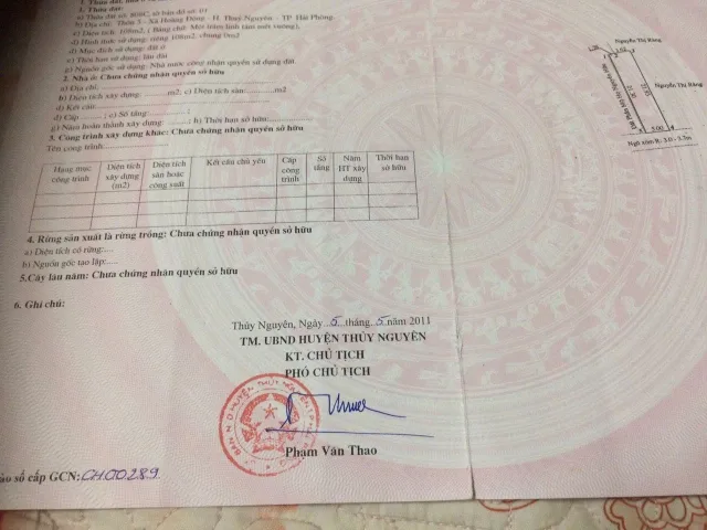 bán đất huyện thuỷ Nguyên, xã Hoàng động . Mặt đường xóm thông . L/h:076.231.9990 e Thuý