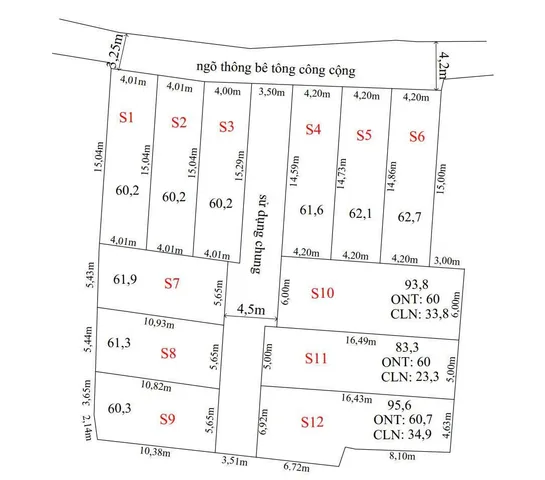 Bán đất fo. 12 lô. 60m² ngang 4m giá 1.1 tỷ , đến 1,3x tỷ Phường An Phong. Hồng Phong cũ. liên hệ 0362558882