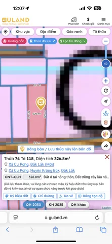 Bán đất 326.8m² giá 300 triệu Xã Cư Pơng