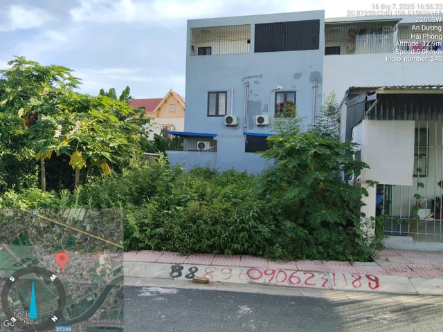 Bán đất 50m² ngang 4,2m . đường nhựa 7m. giá 1.59 tỷ Phường An Dương( Nam Sơn). liên hệ 0362558882