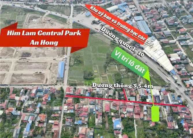 23/02/2026.Bán 2 lô đất 50m² ngang 5,8m giá 1.29 tỷ và 990 triệu Phường Hồng An(An Hồng). sát đường quốc lộ 10. Liên hệ 0362558882