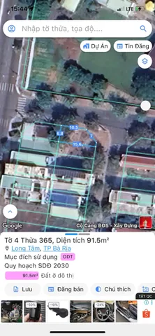 Bán đất 91.5m² ngang 6,8m giá 2.95 tỷ Phường Tam Long