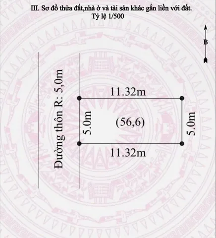 Bán 56.6 m đất thôn Đền Lâm Động có sẵn nhà cấp 4 chỉ việc ở .l/h:076.231.9990