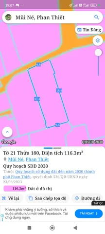 Bán đất 116m² Phường Mũi Né