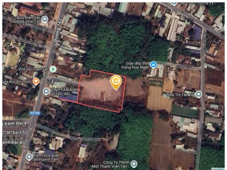 Bán đất 11000m² ngang 65m giá 59 tỷ Phường Vĩnh Tân