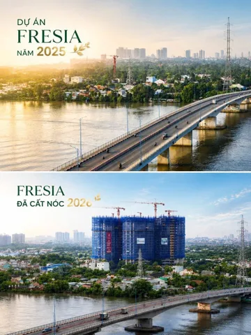 Dự Án Căn Hộ View Sông Fresia Riverside Biên Hoà Đã Cất Nóc - 51.5-57.5m2 - 1.9 tỷ