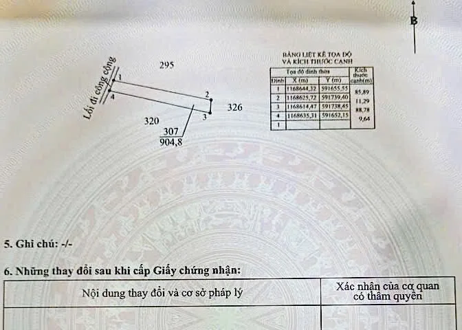 Bán đất 933m² ngang 9m giá 1.8 tỷ Xã Mỹ Lệ