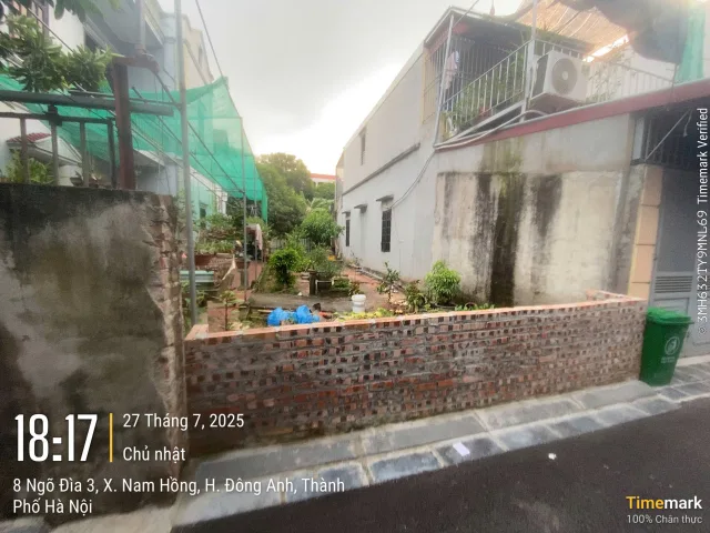 Bán đất thôn Đìa Nam Hồng 74m giá chỉ 6 tỷ ngõ ô tô rộng thông
