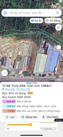 Bán đất 1090.7m² ngang 17m giá 21 tỷ Phường Phú Mỹ