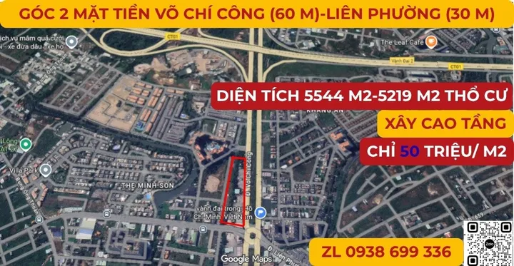💎 MẶT TIỀN KHỦNG 108M – 5.544M² – PHÚ HỮU THỦ ĐỨC –  320 TỶ 💎GIẢM CÒN 280 TỶ