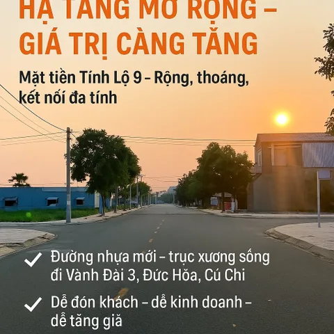 chính chủ bán quán cafe mặt đường tỉnh lộ 9 hoặc đường mỹ hạnh sổ hồng vay 3 bên đức hoà