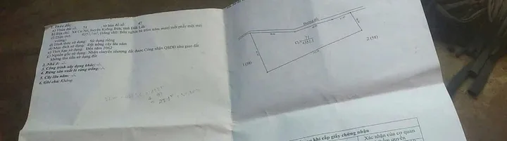 Bán đất 4378.2m² giá 500 triệu Xã Krông Búk