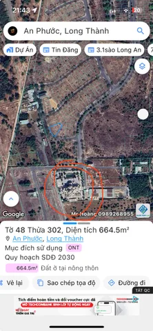 Bán đất 1195m² ngang 30m giá 4.5 tỷ Xã An Phước