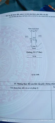 Bán đất 103.9m² ngang 5m giá 1.54 tỷ Phường Vĩnh Tân sát bên chợ và khu công nghiệp vi síp 2 Bình Dương TPHCM