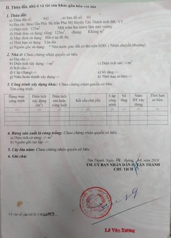 Bán đất 125.7m² ngang 5.0m giá 3.3 tỷ Phường Phú Mỹ