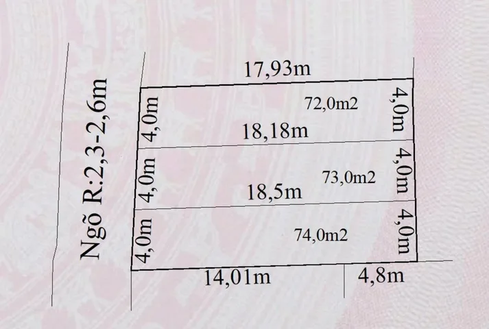 Bán đất 72m² ngang 4m giá 1.05 tỷ Phường Thiên Hương( Hoàng Động) liên hệ 0362558882