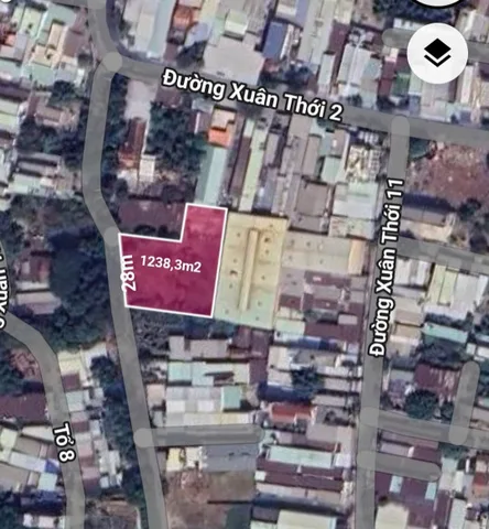 Bán đất 1238,3m² ngang 32m giá 33 tỷ Xã Xuân Thới Sơn