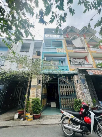 DT: 4x16 = 64m² Xây Dựng 4 Tầng, Hẻm 8m Thông, giá 6 tỷ Phường BTDA, Quận Bình Tân