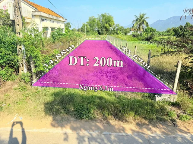 0763615365 Bán đất 200m² giá 1.2 tỷ Xã Bắc Ninh Hòa