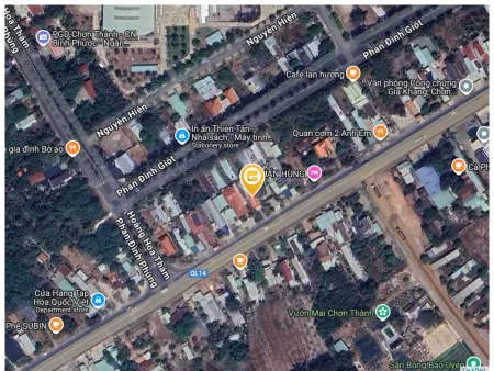 Bán đất 168m² ngang 6m giá 600 triệu Phường Chơn Thành