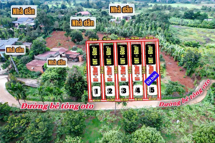 🍃 LỐC 5 LÔ ĐẤT SẴN VƯỜN TRÁI CÂY – GIÁ SIÊU MỀM TẠI XÃ EANING 🍃 11/9/25
