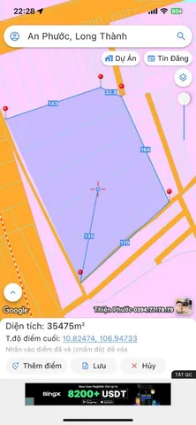 Bán đất 35475m² ngang 168m giá 195 tỷ Xã An Phước