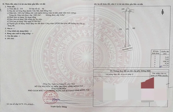Bán đất 10073m² giá 5.04 tỷ Xã Sông Ray