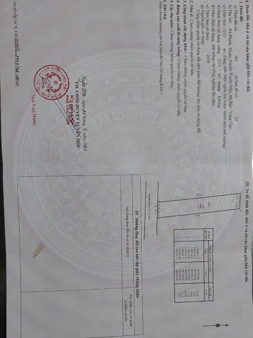 Bán đất 1195.2m² ngang 14.9m giá 6.5 tỷ Xã Hồ Tràm