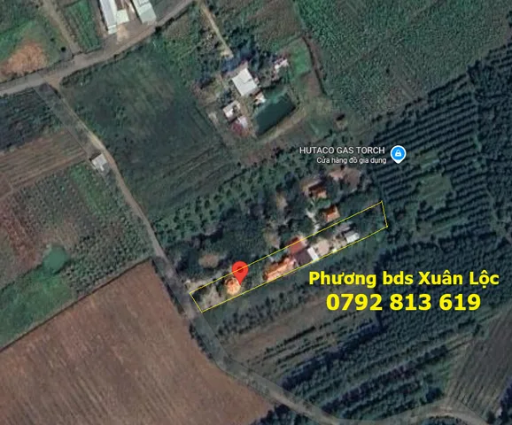 Bán đất 1072.7m² ngang 10m dài 100 m  giá 1.1 tỷ Xã Xuân Lộc, thích hợp làm nơi nghỉ dưỡng , thiền định tịnh tâm, có sẵn nhà và chòi gỗ