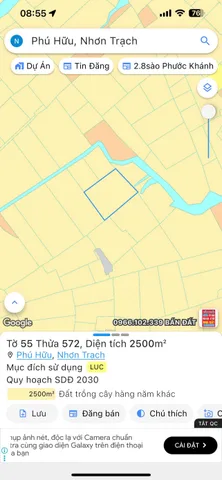 Bán đất 2500m² ngang 43.4m giá 6.25 tỷ Xã Đại Phước