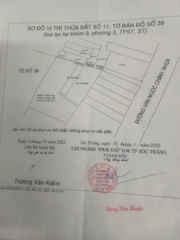 Bán đất hẻm 120 Văn Ngọc Chính 809.9m² ngang 15m giá 1.12 tỷ Phường Phú Lợi