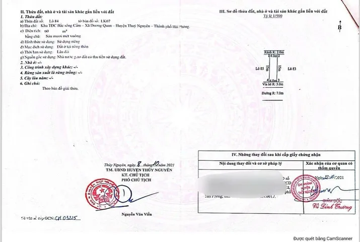 Bán đất 60m2m² ngang 4m lô tái định cư áp Tràn 84lk07. giá 3.38 tỷ Phường Thủy Nguyên( Dương Quan)liên hệ 0362558882