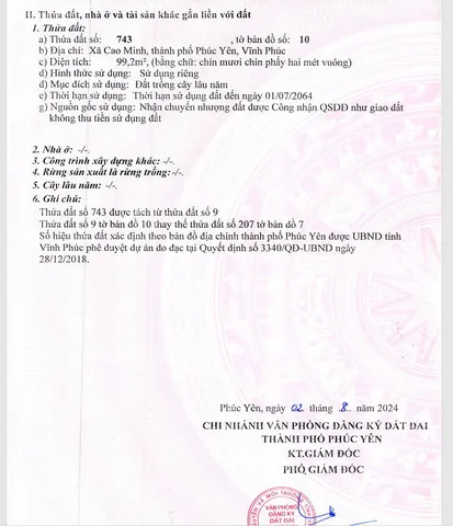 Bán đất 100m² ngang 5m giá 1.1 tỷ Phường Xuân Hòa
