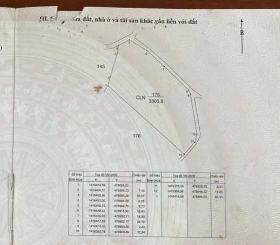 Bán đất 3305 giá 3tỷ 5Phường Cư Bao
